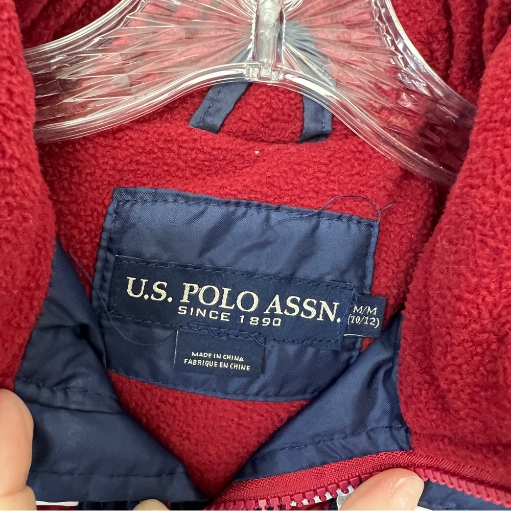 US Polo Assn puffer vest youth size M 10/12 - Picture 4 of 6
